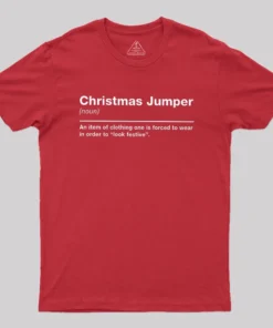 Christmas Jumper Sarcastic Definition Geek T-Shirt