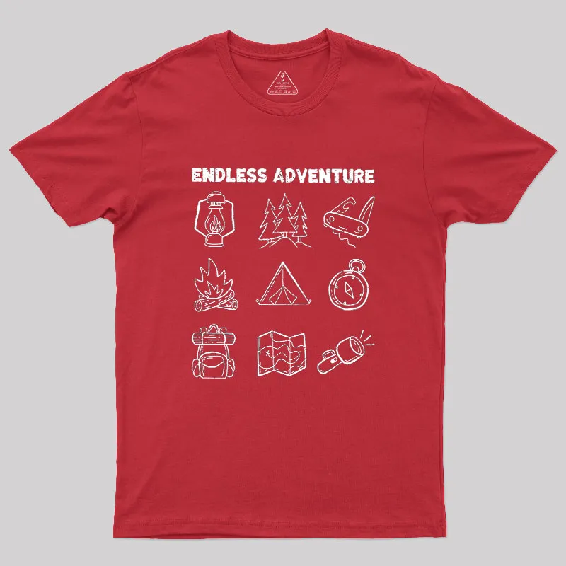 Endless Camping Adventure Geek T-Shirt - Image 5