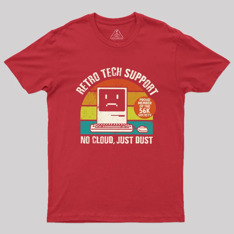 RETRO TECH SUPPORT Geek T-Shirt - Image 5