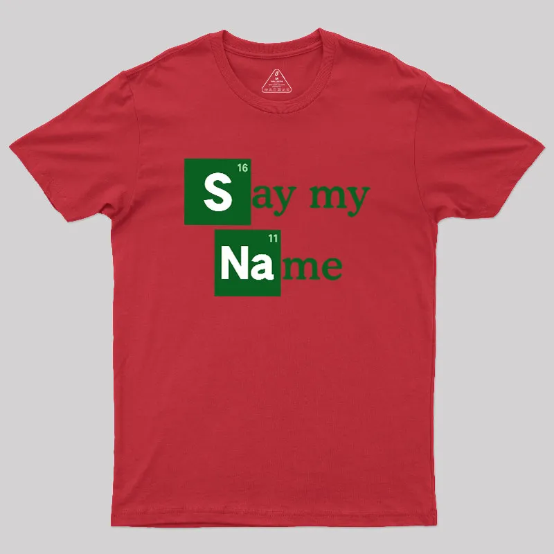 Elemental Name Geek T-Shirt - Image 6