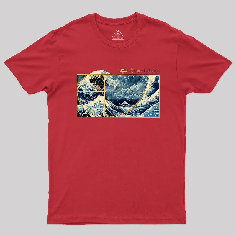 The Great Fibonacci Wave Science Geek T-Shirt - Image 5