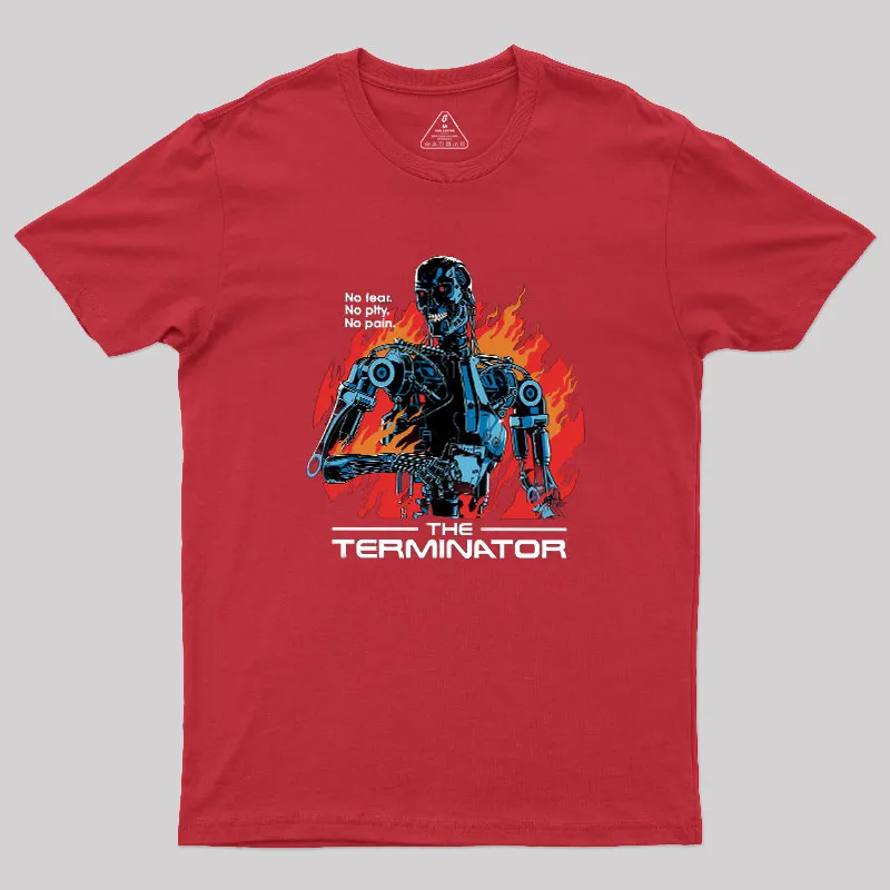 Terminator Robot Geek T-Shirt - Image 4