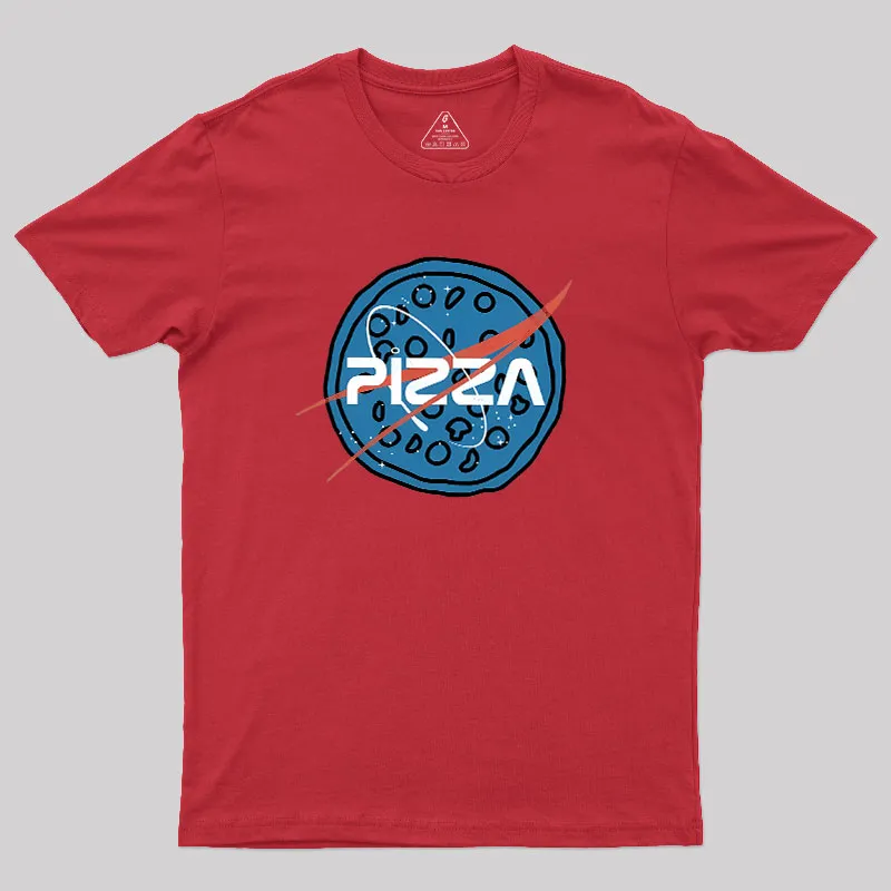 Space Pizza Geek T-Shirt - Image 5