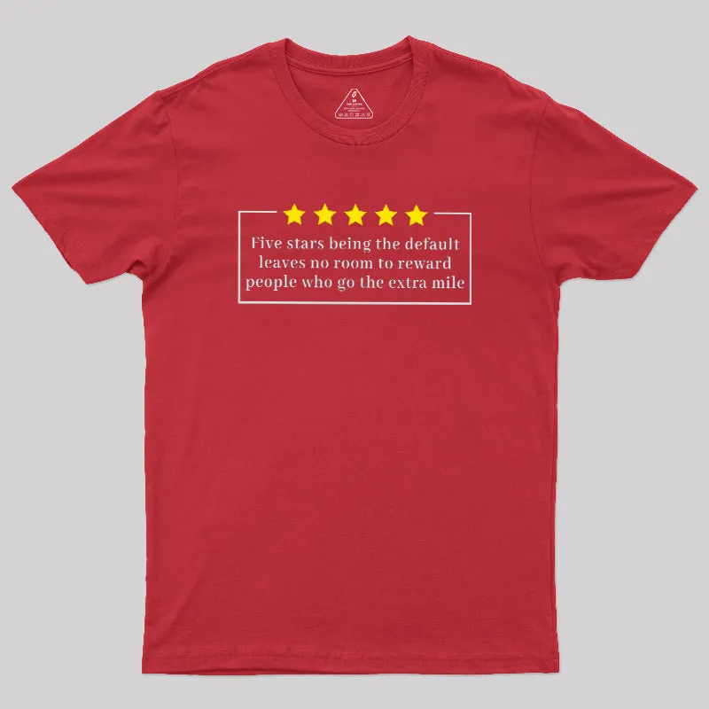 Five Stars Geek T-Shirt - Image 5