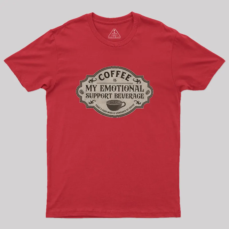 My Emotional Support Beverage Remix Geek T-Shirt - Image 5