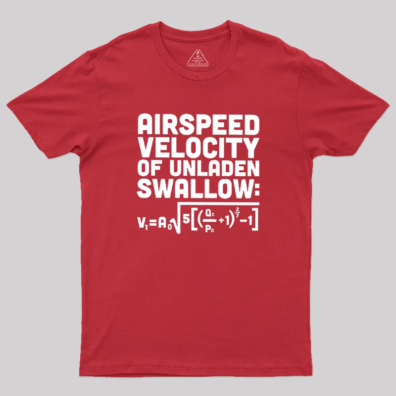 Airspeed Velocity of an Unladen Swallow Geek T-Shirt - Image 5