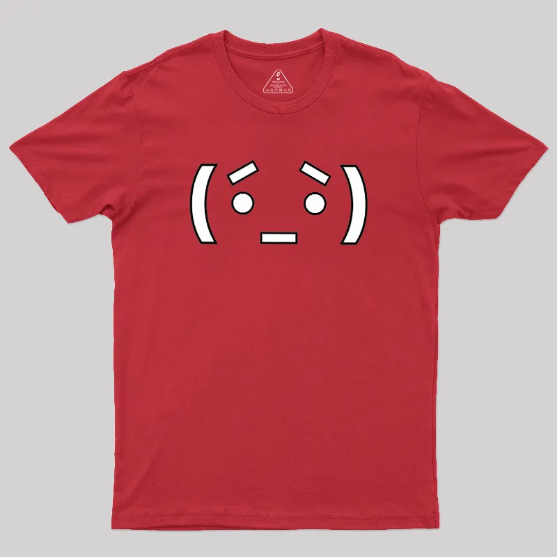 Nerdy Anime Emoticon Geek T-Shirt - Image 5