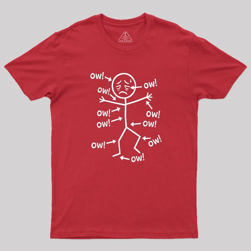 Ow Ow Ow Geek T-Shirt - Image 5