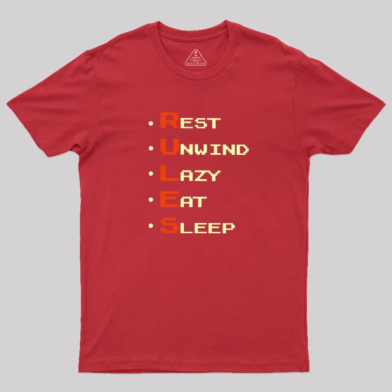 RULES Geek T-Shirt - Image 5