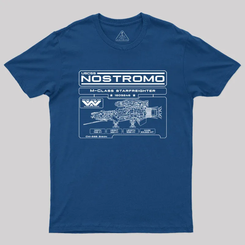 Nostromo Blueprint T-Shirt - Image 2