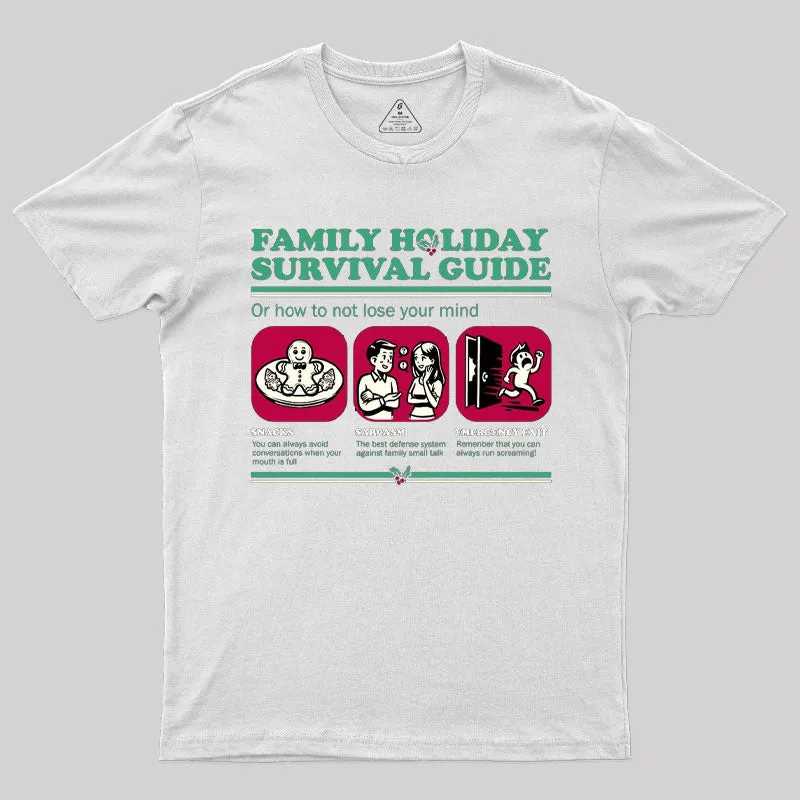 Family Holiday Survival Guide T-Shirt - Image 10