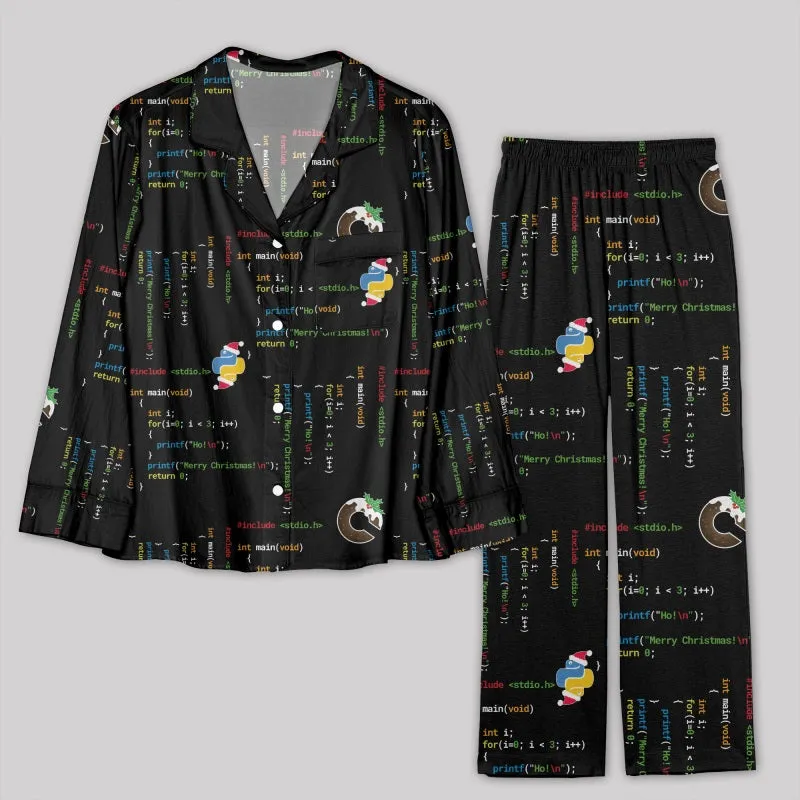 Christmas Computer Code Pajama Sets