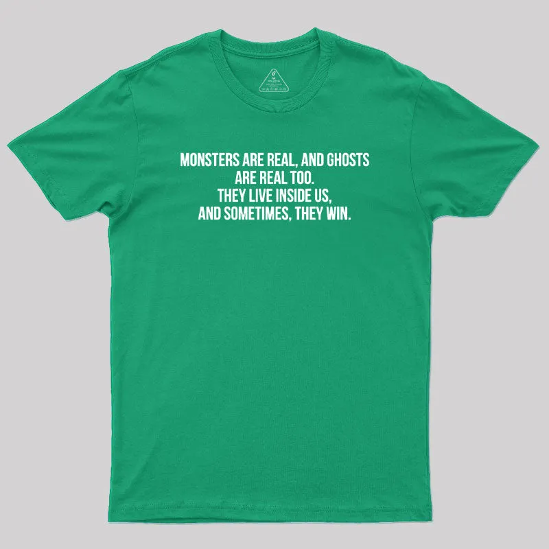 Monsters Are Real Geek T-Shirt - Image 9