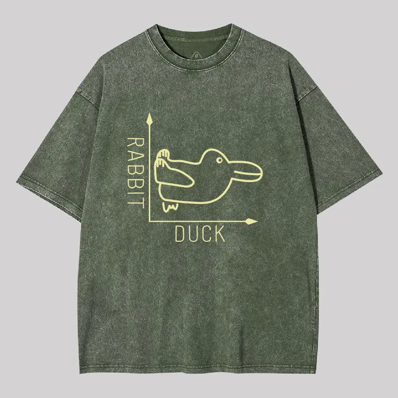 Rabbit or Duck Washed T-shirt - Image 4