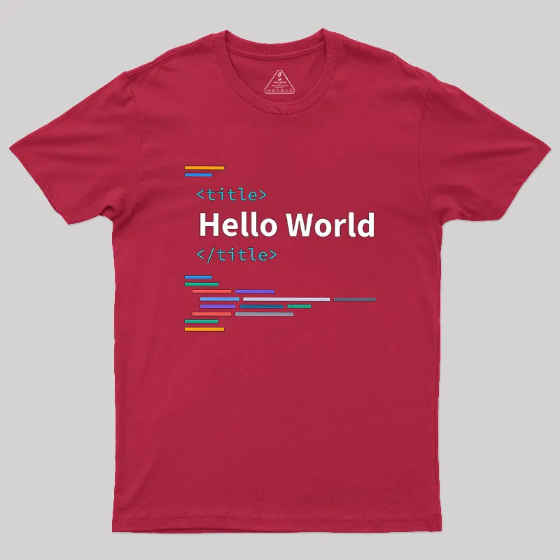 Developer Hello World Geek T-Shirt - Image 4