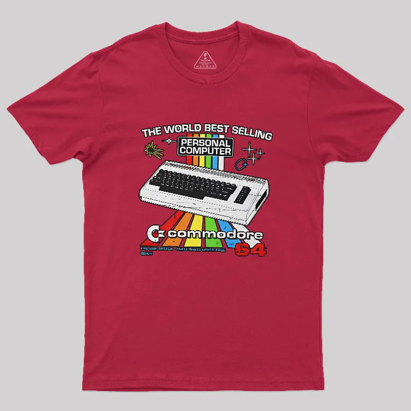 Retro Games Commodore 64 Personal Computer Geek T-Shirt - Image 5
