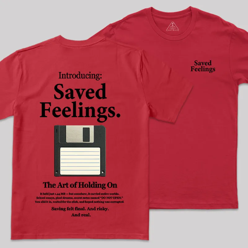 Saved Feelings Front and Back Printed Geek T-Shirt - Image 4