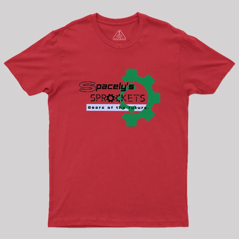 Spacely's Sprockets Futuristic-Retro Geek T-Shirt - Image 2