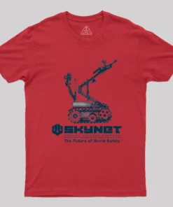 Alternative view of The Future of World Safety Skynet Geek T-Shirt