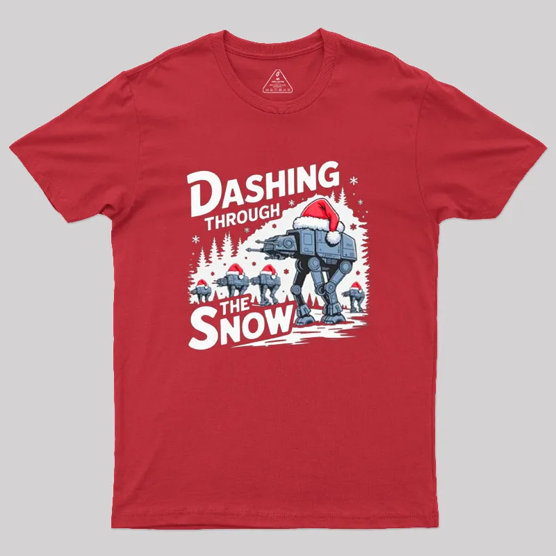Dashing Through The Snow Geek T-Shirt - Image 5