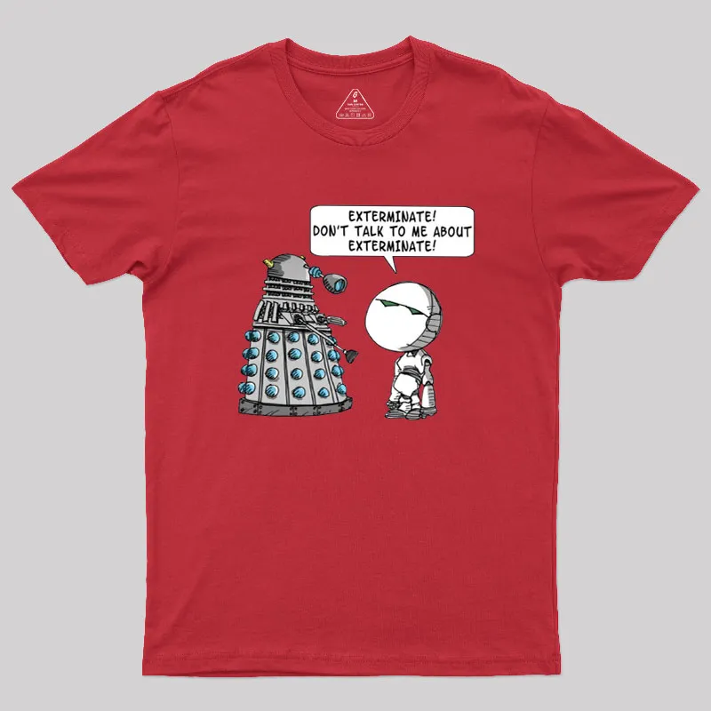 Dalek Adams Mashup Geek T-Shirt - Image 5