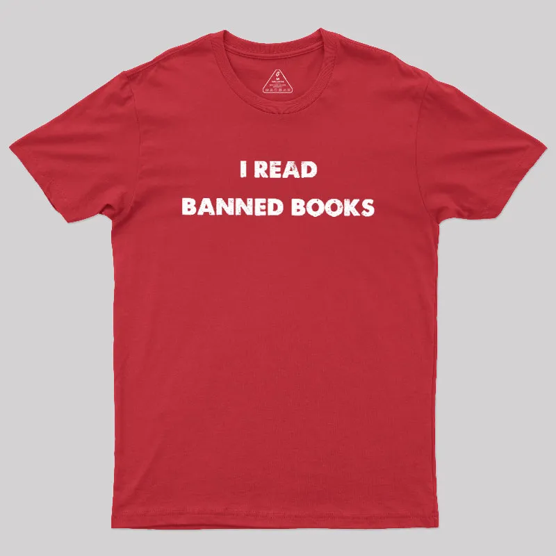 I Read Banned Books Geek T-Shirt - Image 5