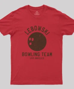 Alternative view of Lebowski Bowling Team Los Angeles Geek T-Shirt