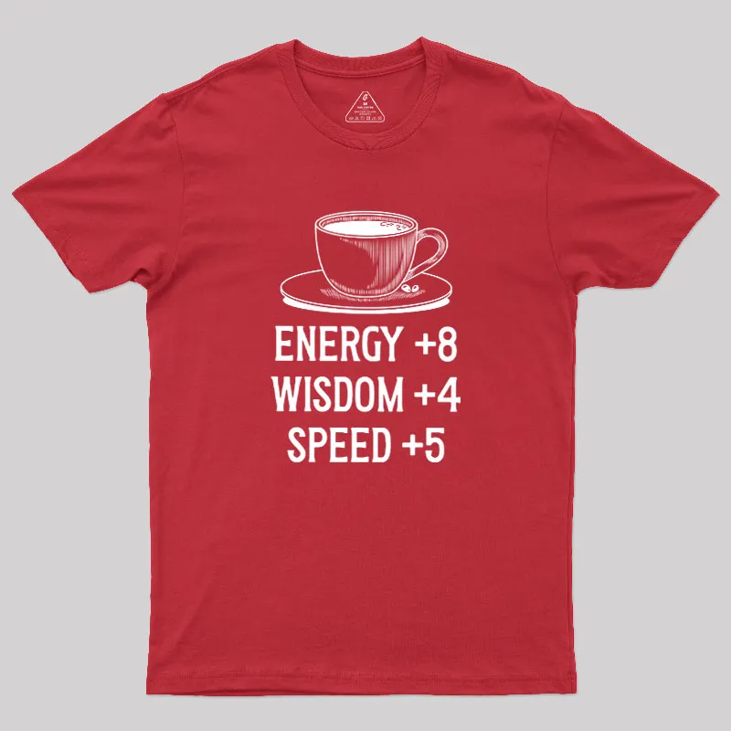 Coffe Stats Geek T-Shirt - Image 5