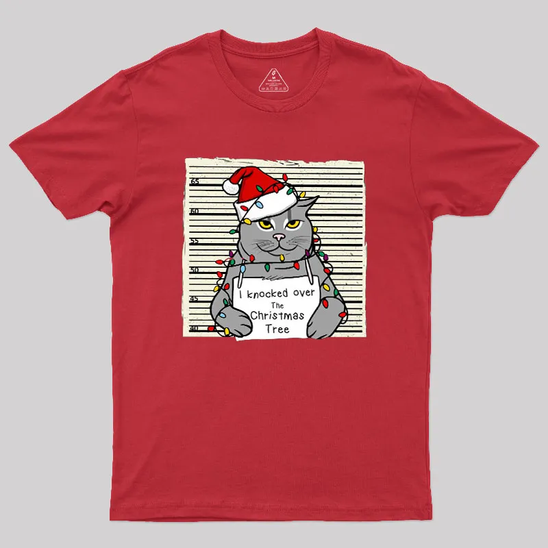 Christmas Cat Geek T-Shirt - Image 5