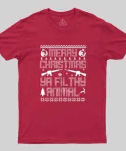 Home Alone Merry Christmas Ya Filthy Animal Geek T-Shirt