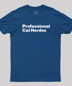 Alternative view of Professional Cat Herder T-Shirt