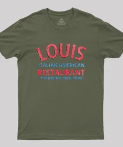 Alternative view of Louis Restaurant Godfather Geek T-Shirt