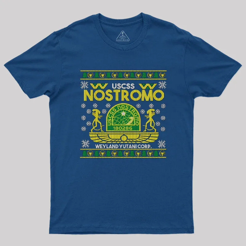 Nostromo Ugly Xmas Sweater T-Shirt - Image 2