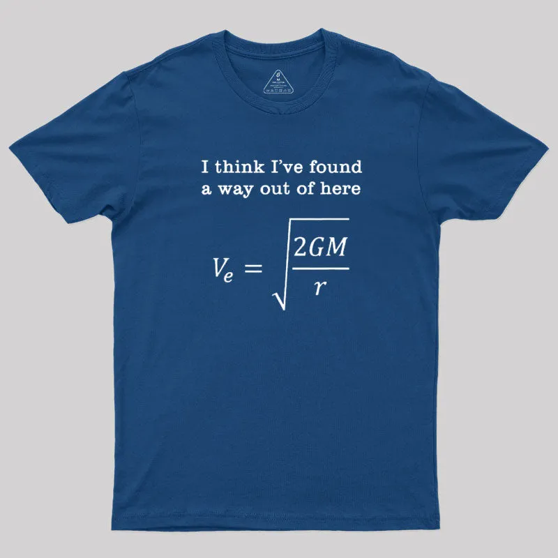 Escape Velocity Gravity Physics Engineer T-Shirt - Image 2