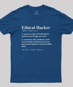 Alternative view of Definition of an Ethical Hacker T-Shirt