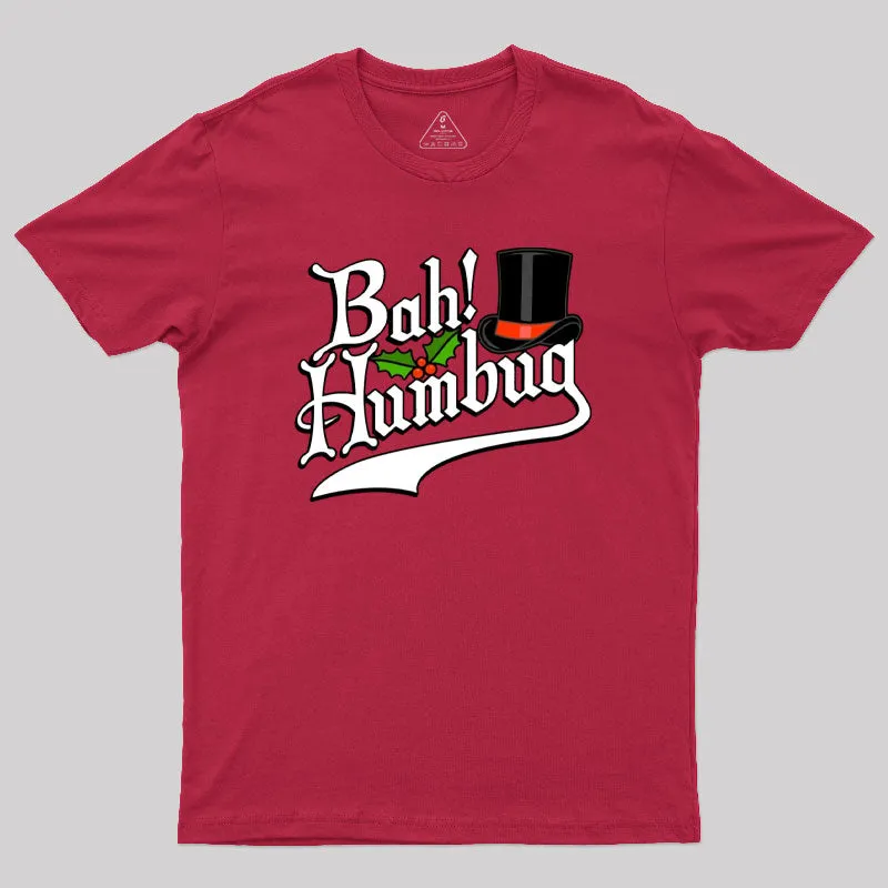 Bah Humbug! Funny Christmas Scrooge Graphic Geek T-Shirt - Image 5