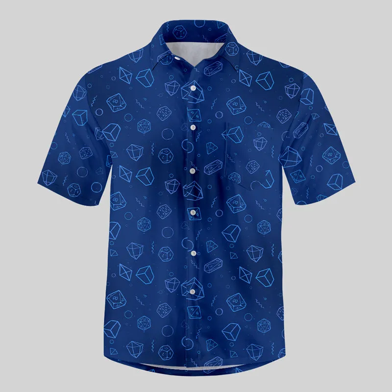 DND Polyhedra in Seawater Button Up Pocket Shirt