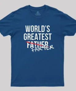 Alternative view of Worlds Greatest Father Farter T-Shirt