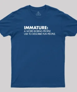 Alternative view of Maturity Misunderstood Geek T-Shirt