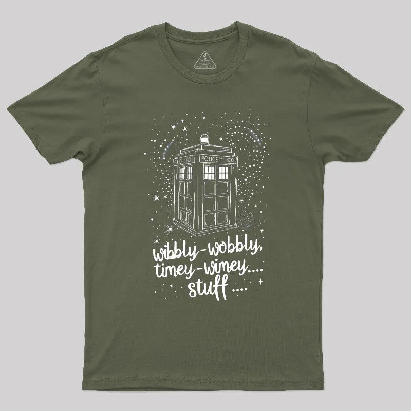 Wibbly wobbly, Timey Wimey Christmas T-Shirt - Image 3