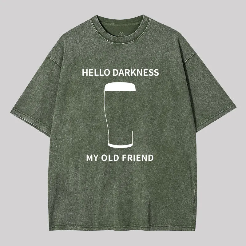 Hello Darkness My Old Friend Washed T-Shirt - Image 3