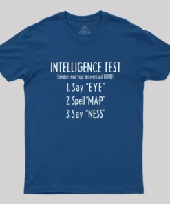 Alternative view of Intelligence Test T-Shirt
