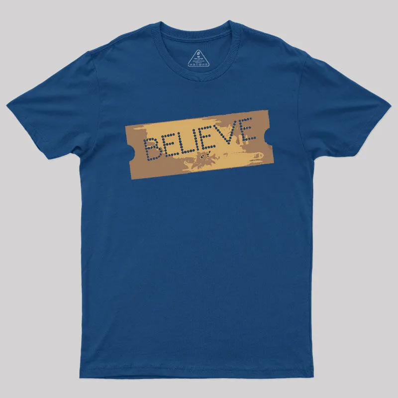 The Polar Express Believe Ticket T-Shirt - Image 2