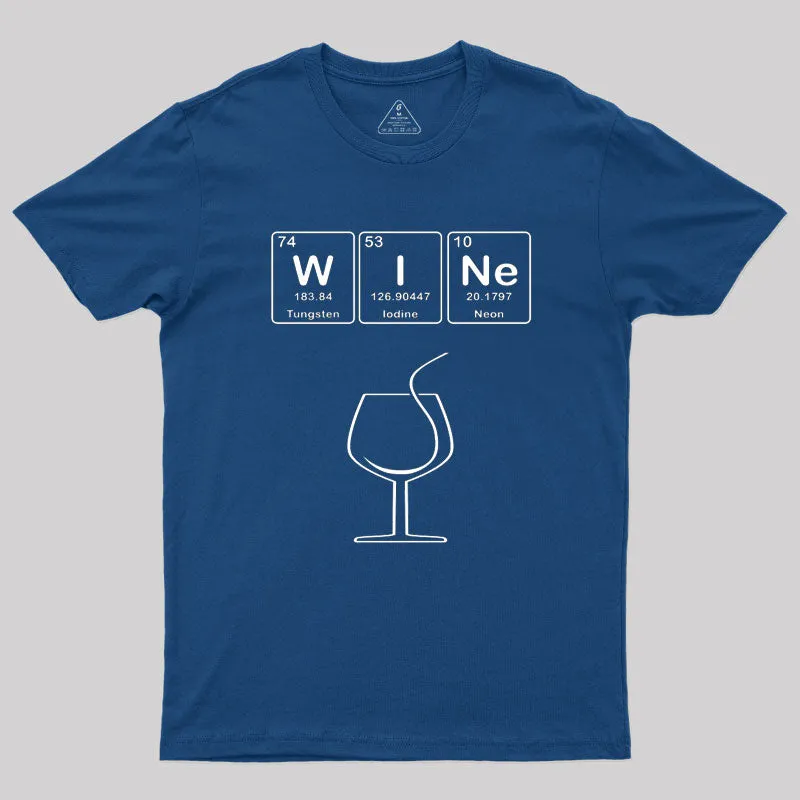 Wine with Elements Symbols T-Shirt - Image 2