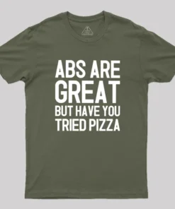 Abs vs Pizza Geek T-Shirt