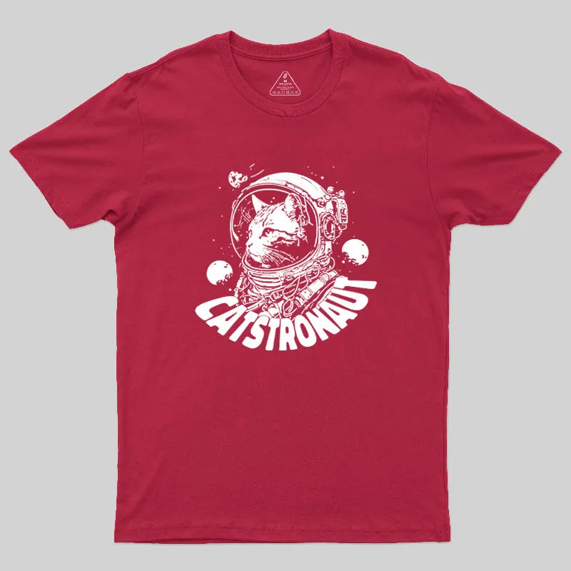 Catstronaut Geek T-Shirt - Image 5