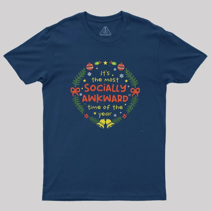 Socially Awkward Christmas Geek T-Shirt - Image 2