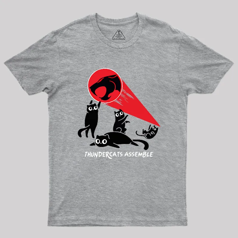 Cats Assemble Geek T-Shirt - Image 4