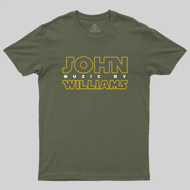 Music by John Williams Scifi Geek T-Shirt - Image 3