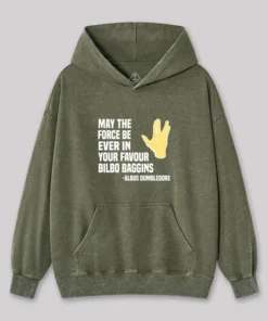 Alternative view of May In Your Favour Washed Hoodie